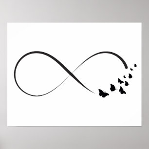 Poster Símbolo da borboleta da infinidade