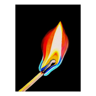 Pôster Símbolo da Chama de Paixão, Energia & Criatividade