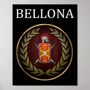 Poster Símbolo da Deusa Romana Antiga da Guerra da Bellon