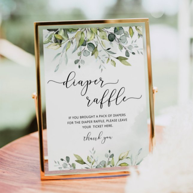 Poster Símbolo da fralda Foliage eucalyptus (Criador carregado)