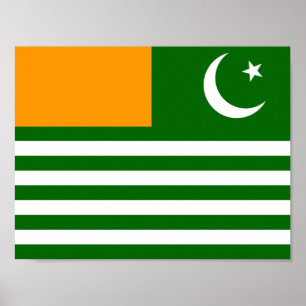 Pôster símbolo da região da província da bandeira do país