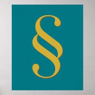 Pôster Símbolo da seção da arte da parede da empresa d