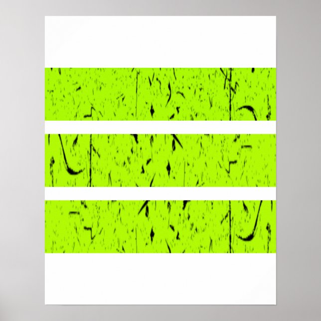 Poster Símbolo de 3 linhas legal | Uniformidade e Harmoni (Frente)