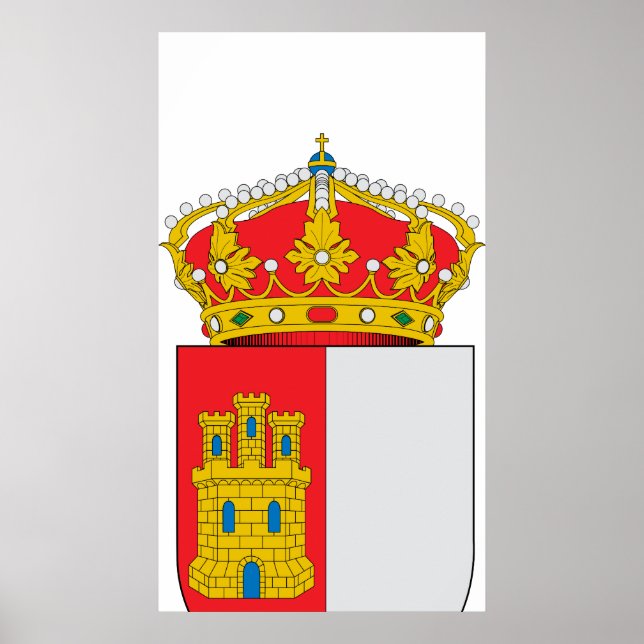 Poster Símbolo de armas de Casaco de Espanha do Castillo  (Frente)