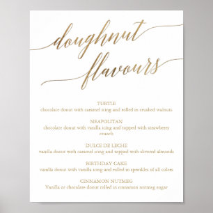 Poster Símbolo de Aromas para Caligrafia Dourada Elegant