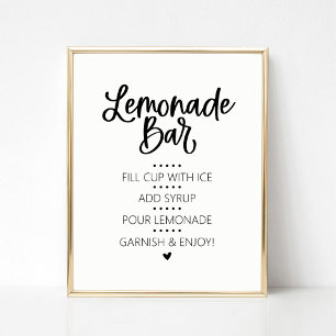 Poster Símbolo de Bar de limonada
