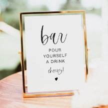 Símbolo de Bar Moderno Minimalista de Autosserviço