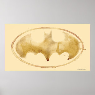 Poster Símbolo de Bat do Café