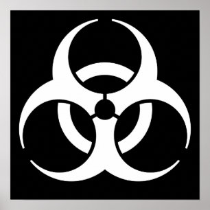 Pôster Símbolo de Biohazard