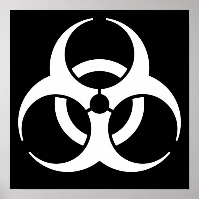 Pôster Símbolo de Biohazard (Frente)