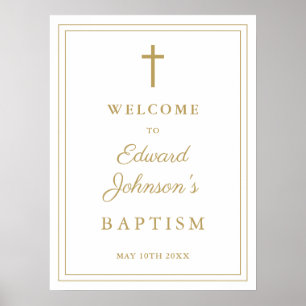 Poster Símbolo de boas-vindas da fronteira Dourada e legi