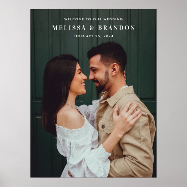 Poster Símbolo de Boas-vindas de Sobreposição de Foto Clá (Frente)