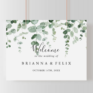 Poster Símbolo de Boas-Vindas do Casamento Eucalyptus Mi