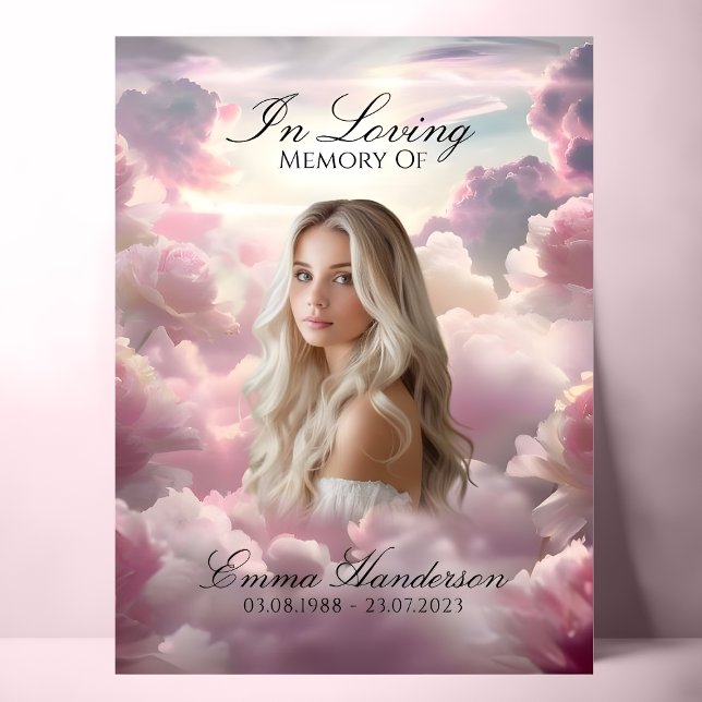 Poster Símbolo de boas-vindas do Memorial Photo Funeral (Criador carregado)