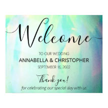 Símbolo de Boas-vindas Moderno Opal Elegante