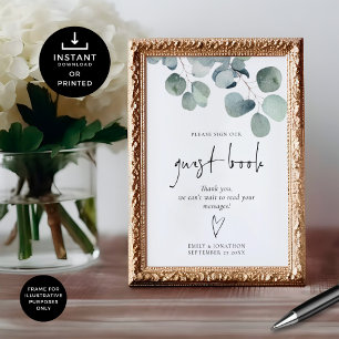 Poster Símbolo de Casamento Imprimível do Livro de Convid