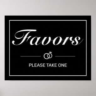 Poster Símbolo de Casamento Negro Branco Minimalista Mode