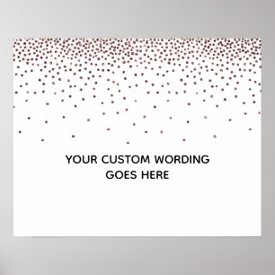 Poster Símbolo de Casamento Personalizado do Vazio Confe