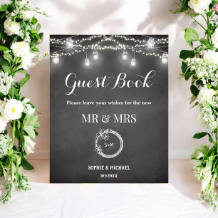 Poster Símbolo de Casamento Russo do Livro Branco Negro 
