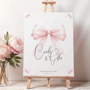 Poster Símbolo de Chá de fraldas do Arco rosa coquetel