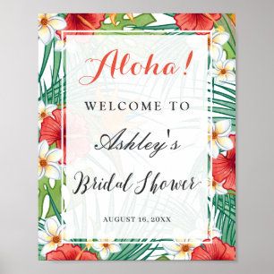 Poster Símbolo de Chá de panela Aloha do Hibiscus Tropica