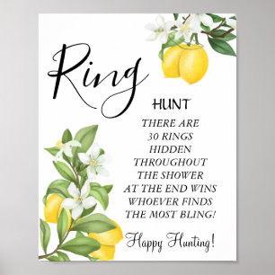 Poster Símbolo de chá de panela Ring Ring Lemony