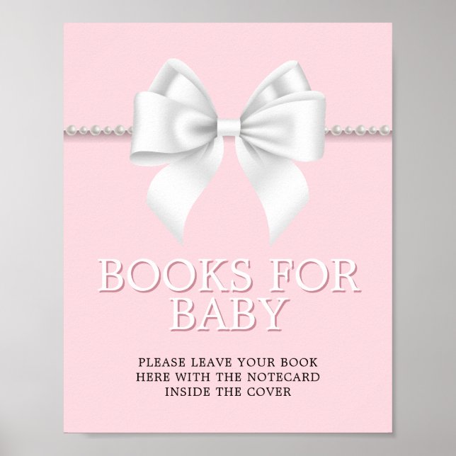 Poster Símbolo de Chás de fraldas de Tiffany Rosa Elegant (Frente)