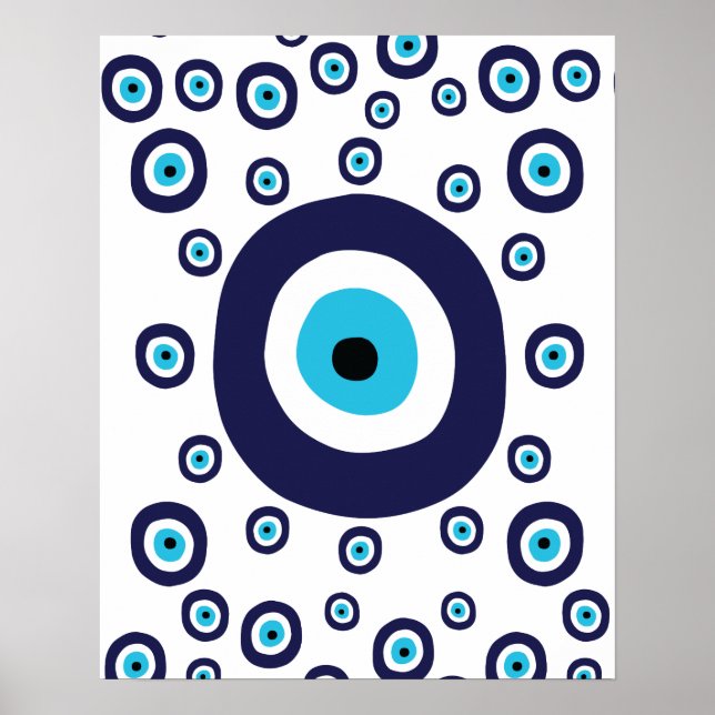Poster Símbolo de Chic Nazar Mau Olho Sortudo (Frente)