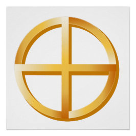 Pôster Símbolo de espiritualidade nativa