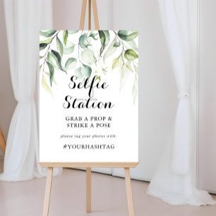 Poster Símbolo de Estação de Selfie Eucalyptus Greener