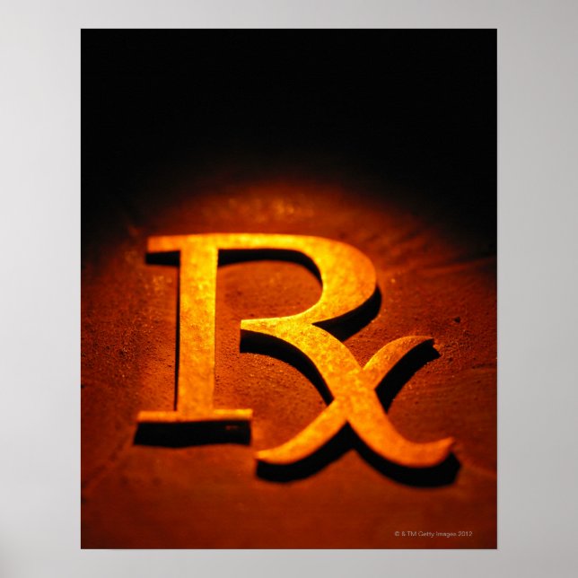 Pôster Símbolo de Farmacologia (Frente)