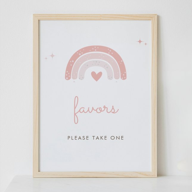 Poster Símbolo de Favor Simples e Bonito do Arco-Íris Ros (Criador carregado)