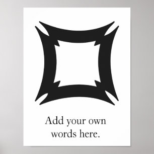 Pôster Símbolo de FIHANKRA   Adinkra da segurança e da