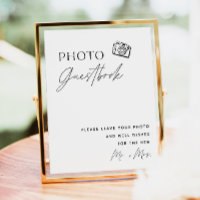 Símbolo de Guestbook de Foto Minimalista | Livro G
