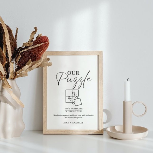 Poster Símbolo de Guestbook Quebra-cabeça de Casamento Ne (Criador carregado)