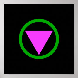 Pôster símbolo de hetero