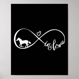 Poster Símbolo de Infinidade do Cavalo Cavalo Cavalo Anco