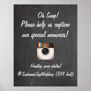 Poster Símbolo de Instagram/Quadro de Quadros do PixDezi