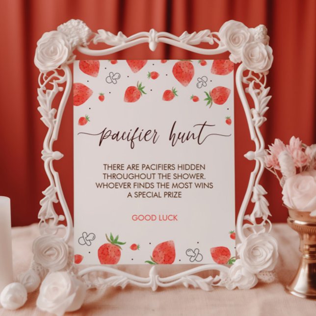 Poster Símbolo de Jogo de Caça com Pacificador Berry Swee (Criador carregado)