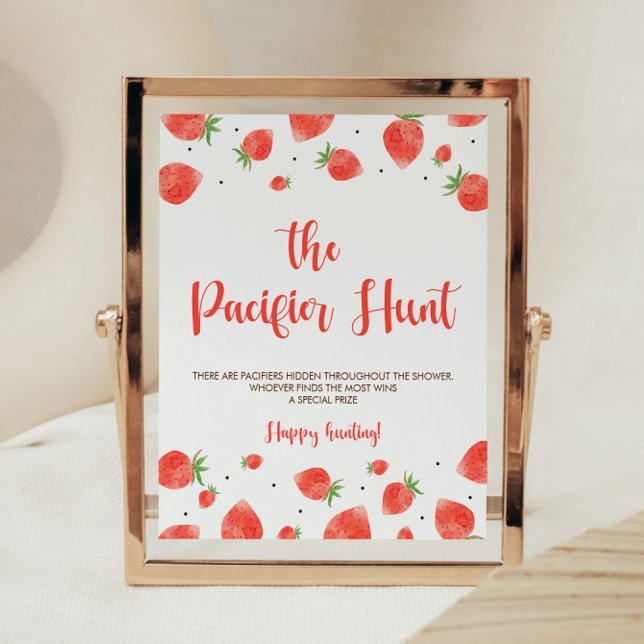 Poster Símbolo de Jogo de Caça com Pacificador Berry Swee (Criador carregado)