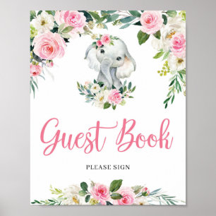 Poster Símbolo de Livro de Chá de fraldas de Elefante p