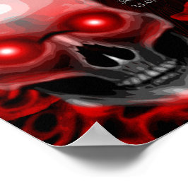 Poster Símbolo de menu de bebidas góticas com alma escura