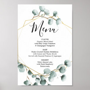 Poster Símbolo de Menu ou Menu Bar do Eucalyptus Greenere