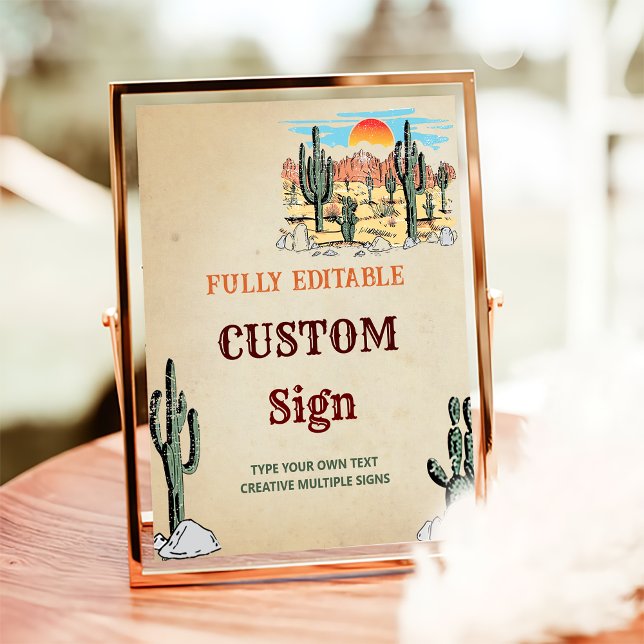 Poster Símbolo de Mesa de Festa de aniversário Wild West  (Criador carregado)