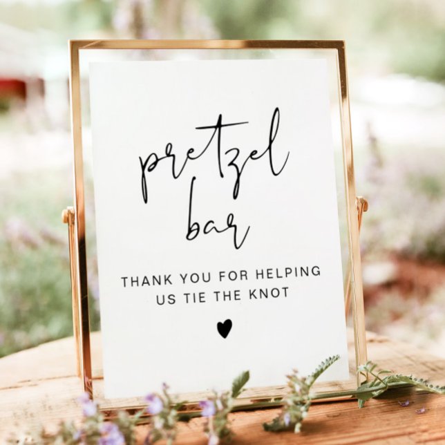 Poster Símbolo de Mesa Mínimo Pretzel Moderno da ADELLA (Criador carregado)