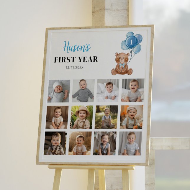 Poster Símbolo de Milestone de Foto de Aniversário do Urs (Criador carregado)