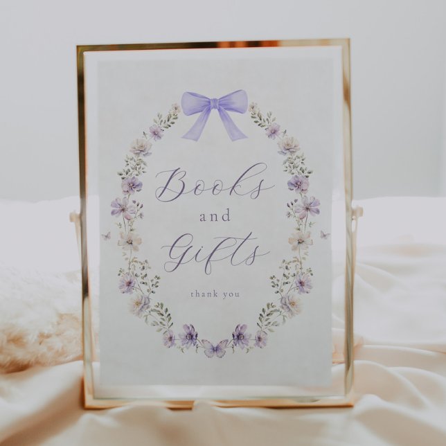 Poster Símbolo de presente e livros de flores silvestres  (Criador carregado)