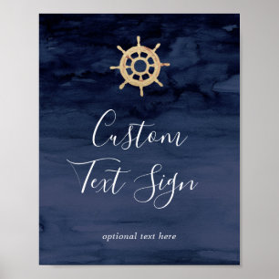 Poster Símbolo de Texto Personalizado de Cartas de Ajuda
