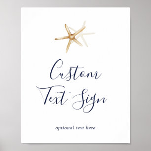 Poster Símbolo de Texto Personalizado para Placas Náuti