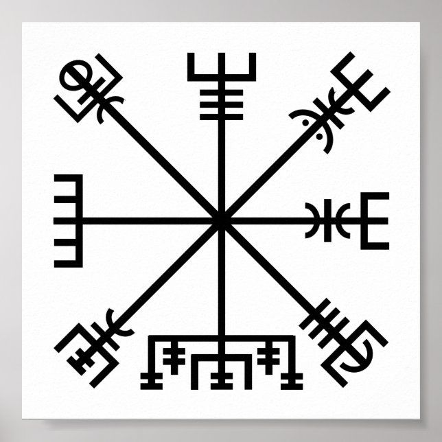 Poster Símbolo de Vegvisir (Frente)